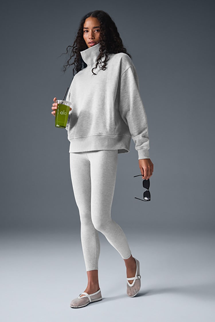 HAZY MOCK NECK PULLOVER