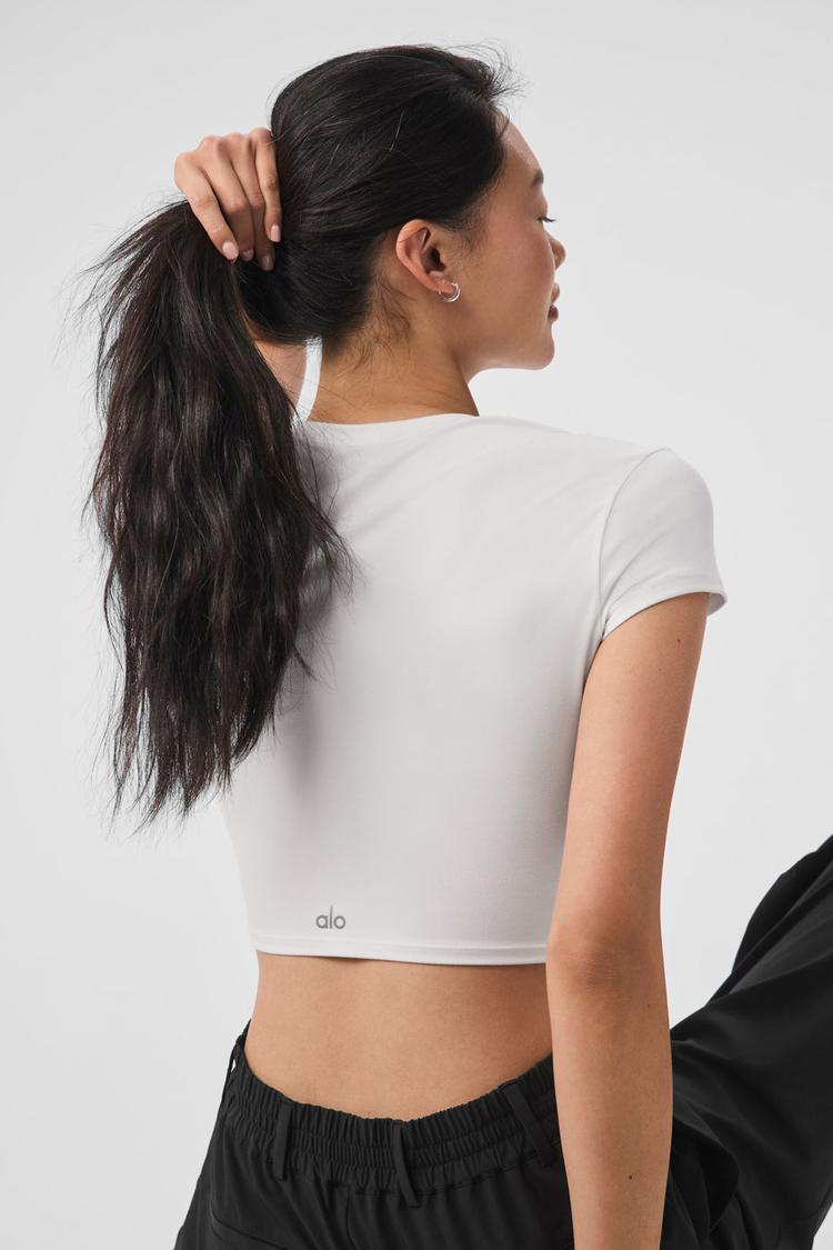 ALOSOFT CROP FINESSE SHORT SLEEVE