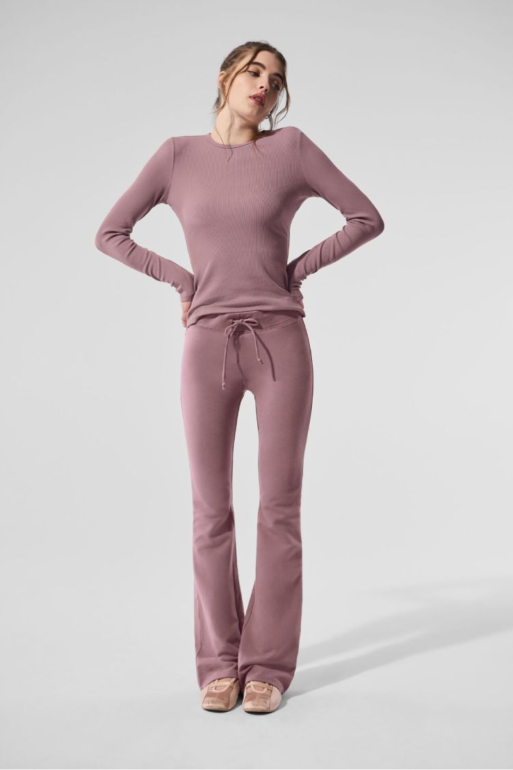 RIBBED MODAL LONG SLEEVE