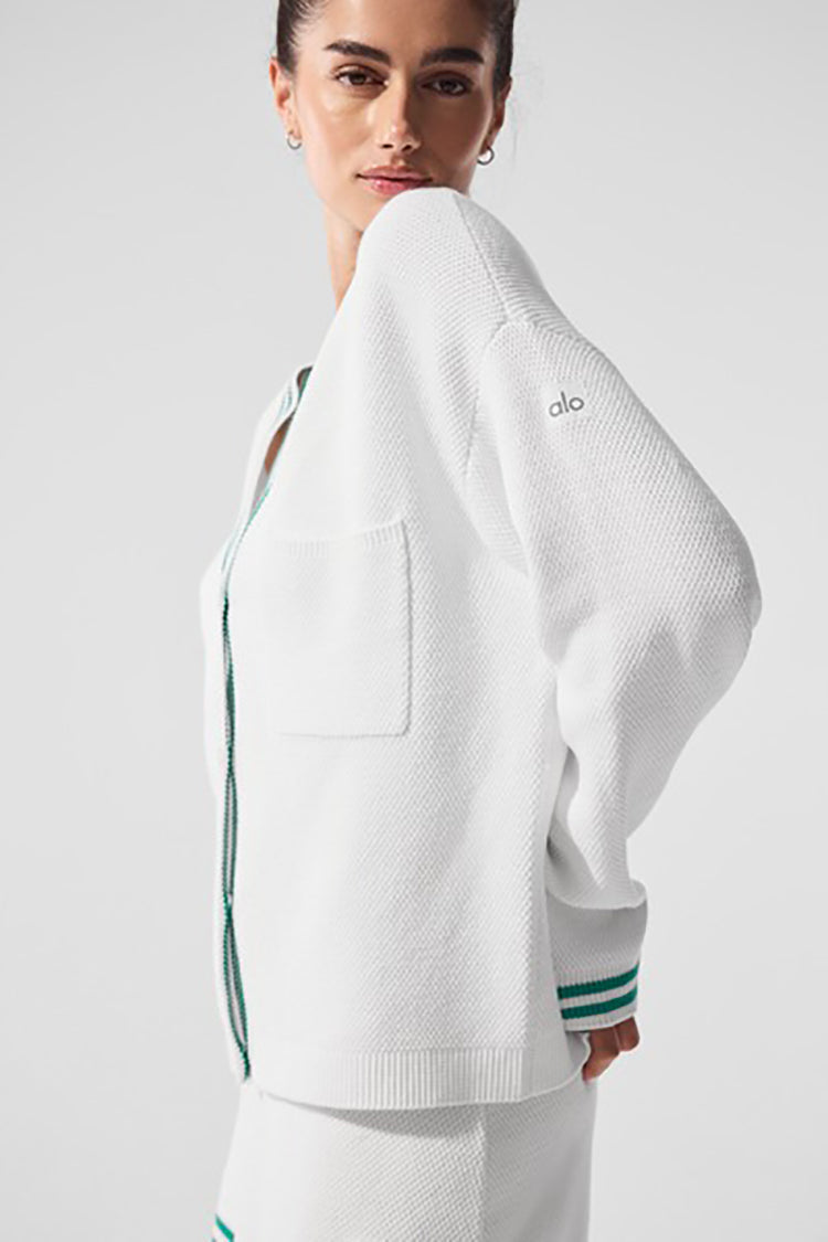 TENNIS CLUB SWEATER KNIT CARDIGAN