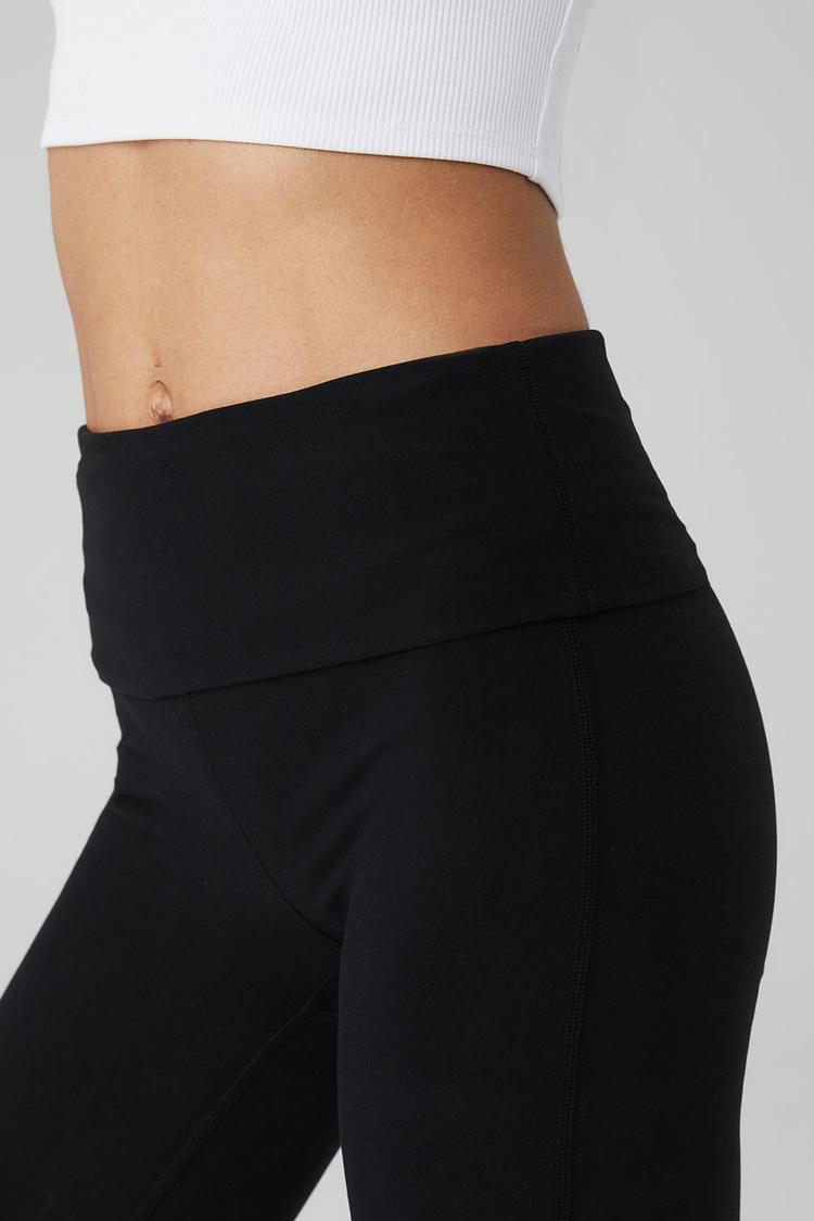 ALOSOFT LOW-RISE FOLDOVER BOOTCUT LEGGING