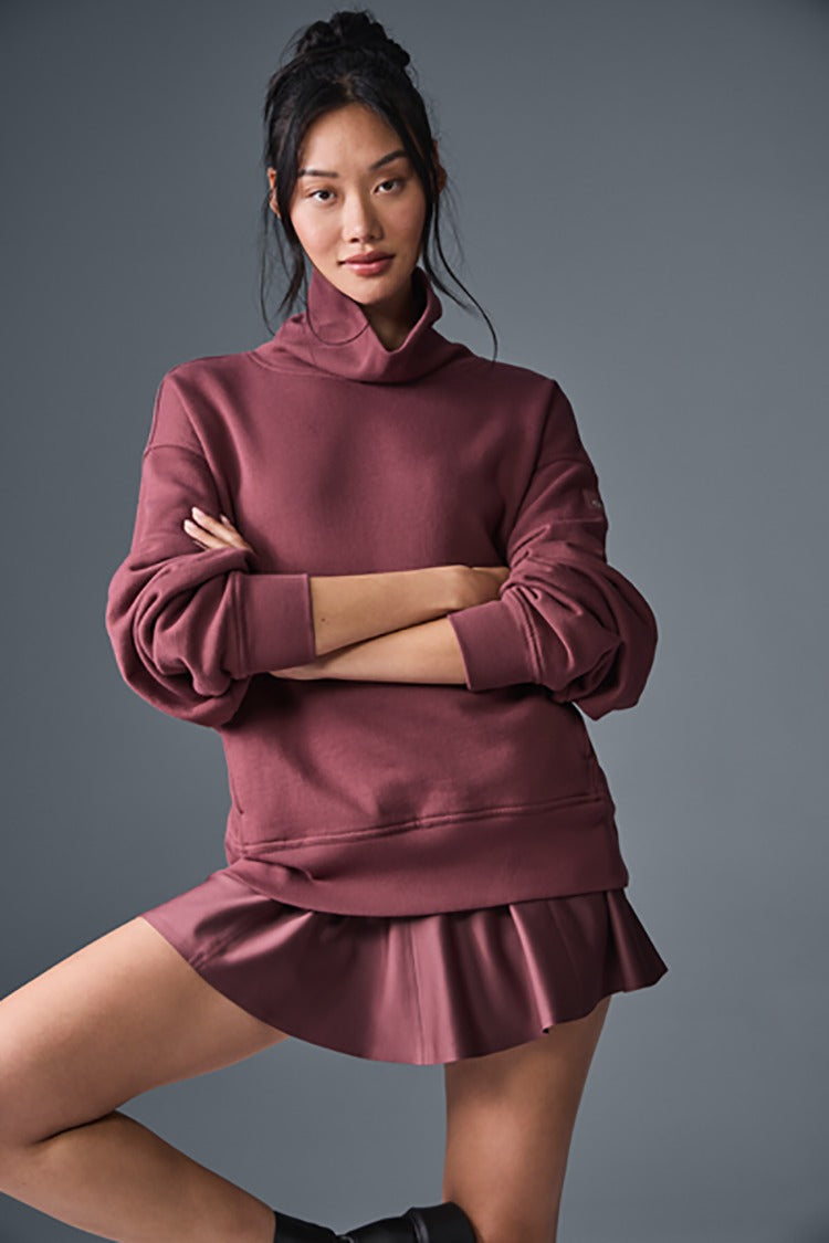 HAZY MOCK NECK PULLOVER