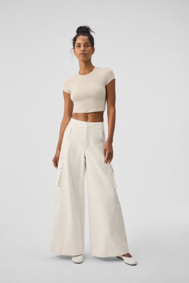 ALOSOFT CROP FINESSE SHORT SLEEVE