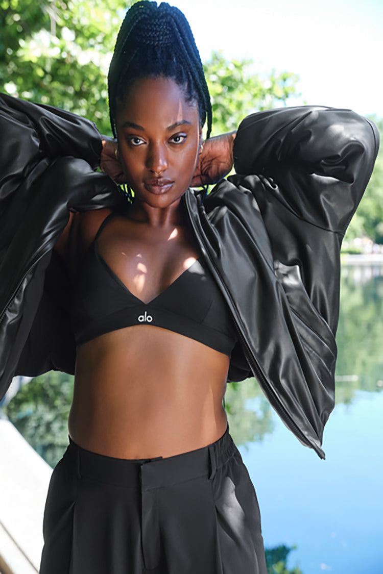 FAUX LEATHER PREMIER BOMBER