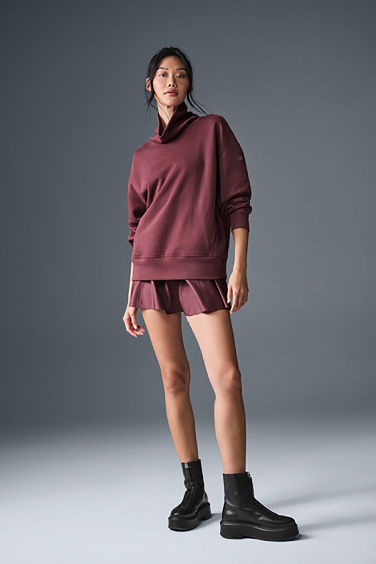 HAZY MOCK NECK PULLOVER