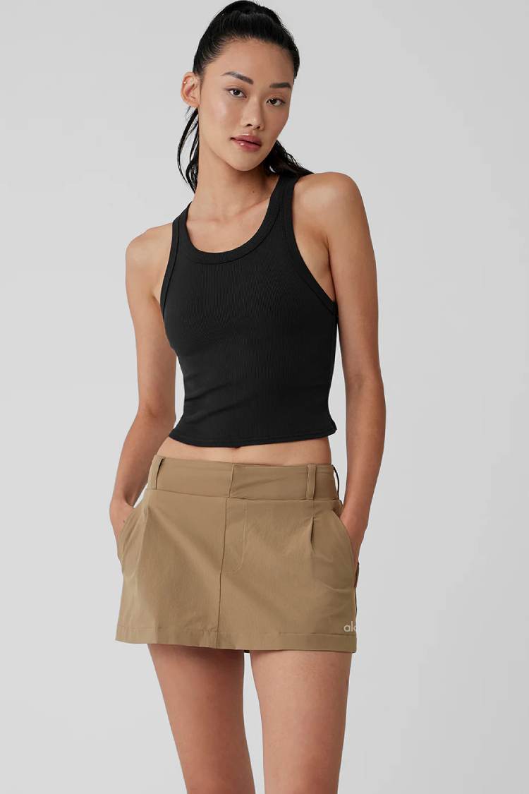 GODDESS RIBBED GO-TO TANK
