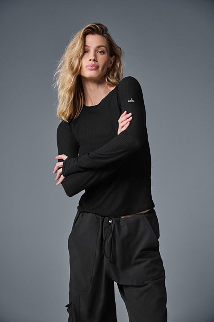 RIBBED SEA COAST LONG SLEEVE