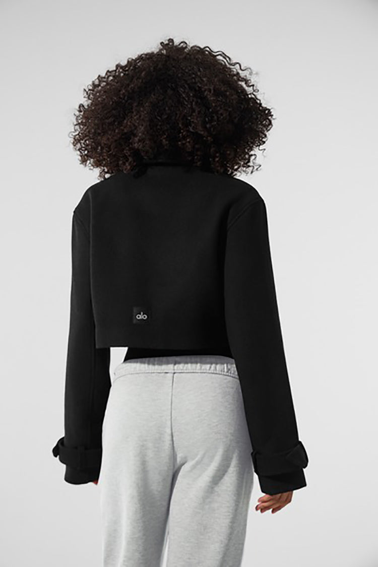 WOOL CROPPED METRO TRENCH