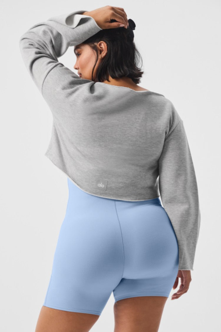 CROPPED BARRE SHOULDER COVERUP