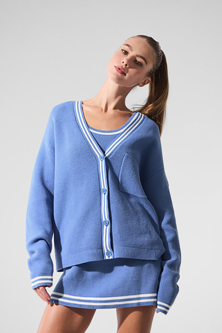 TENNIS CLUB SWEATER KNIT CARDIGAN