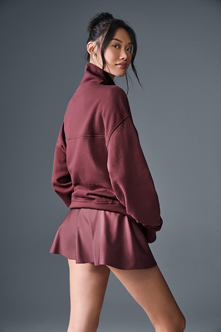 HAZY MOCK NECK PULLOVER
