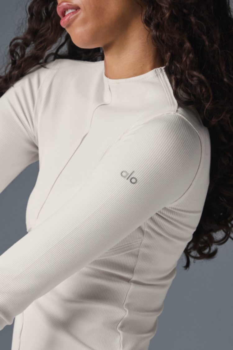 RIBBED EN POINTE LONG SLEEVE