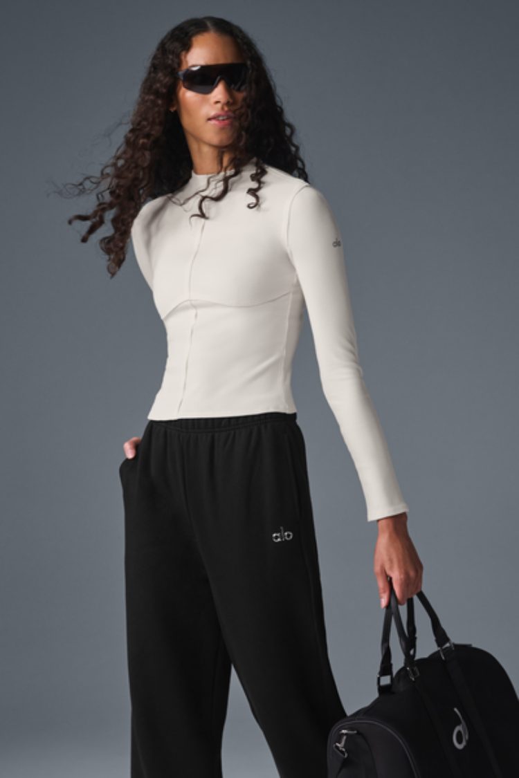RIBBED EN POINTE LONG SLEEVE