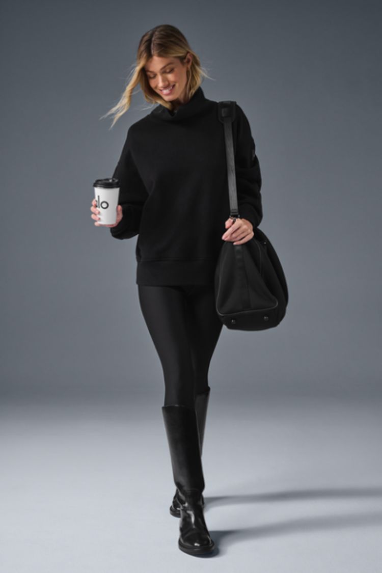 HAZY MOCK NECK PULLOVER