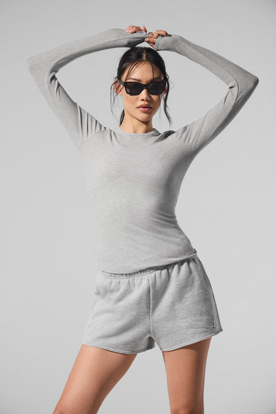 RIBBED MODAL LONG SLEEVE