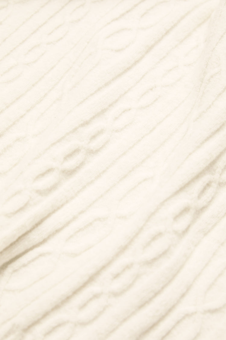 CABLE KNIT WINTER BLISS HOODIE