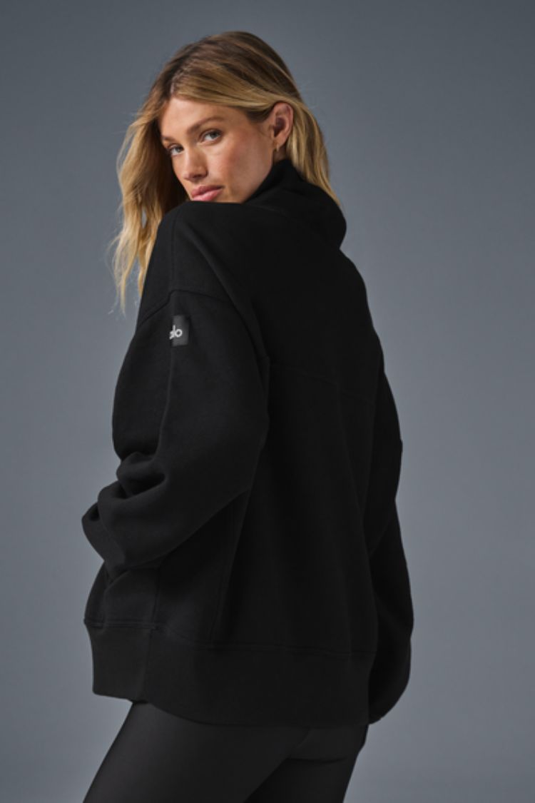 HAZY MOCK NECK PULLOVER