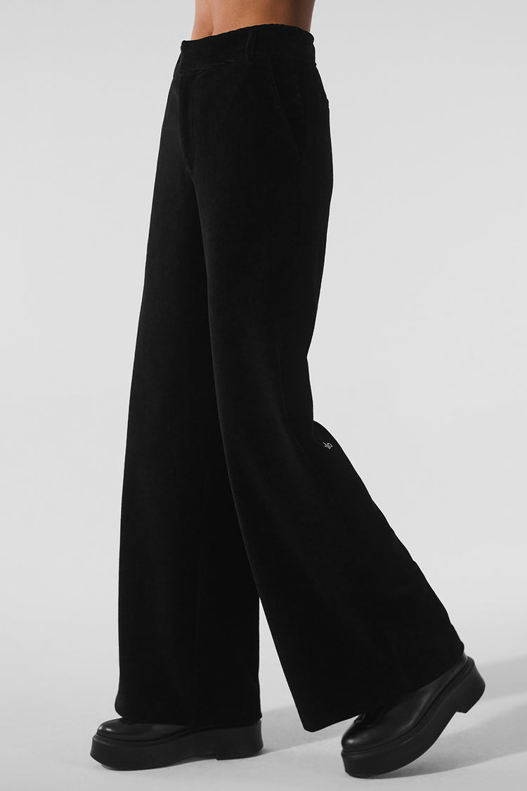 MICRO CORDUROY MID-RISE DREAMER WIDE LEG TROUSER