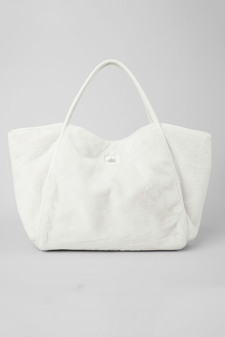 FAUX FUR TOTE BAG
