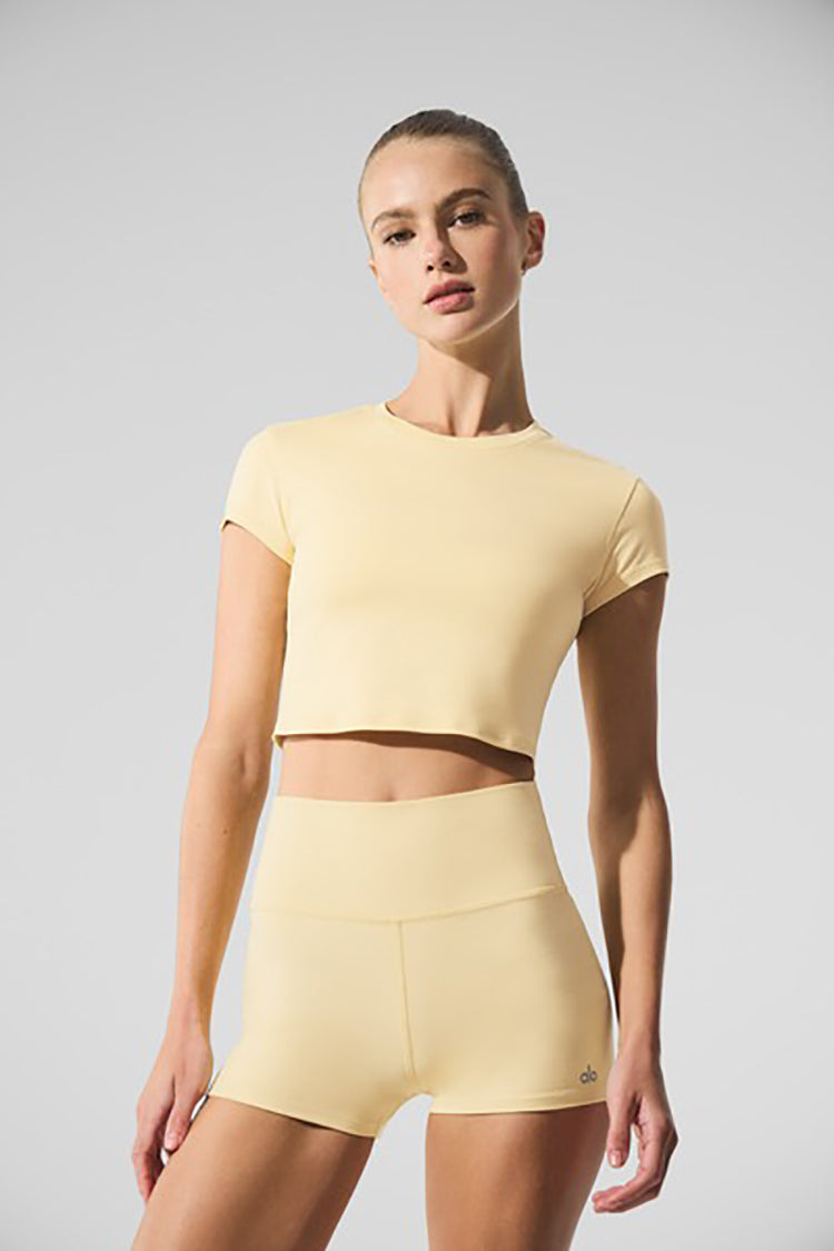 ALOSOFT CROP FINESSE SHORT SLEEVE