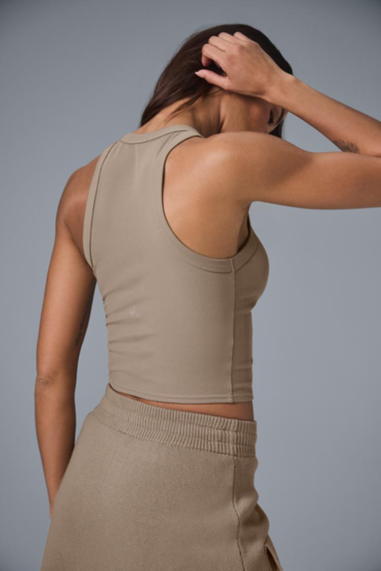 GODDESS RIBBED GO-TO TANK