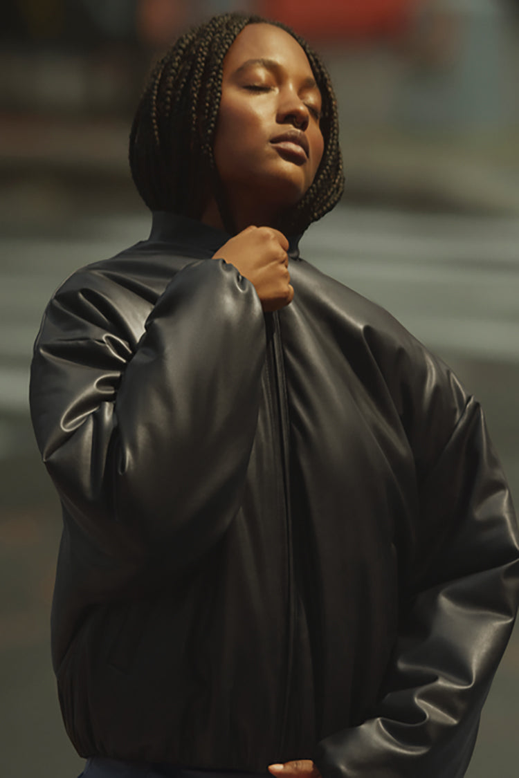 FAUX LEATHER PREMIER BOMBER