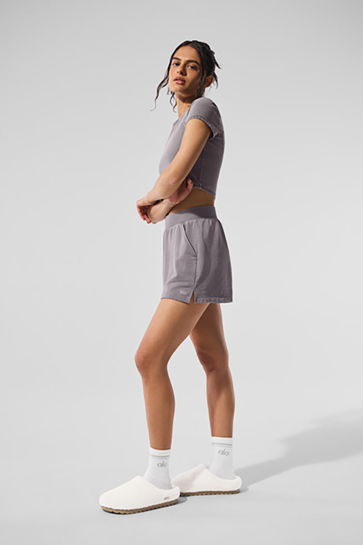 WASHED ALOSOFT CROP FINESSE SHORT SLEEVE