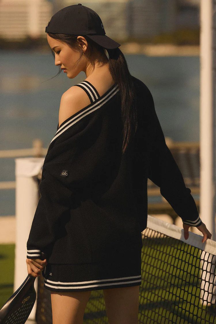 TENNIS CLUB SWEATER KNIT CARDIGAN