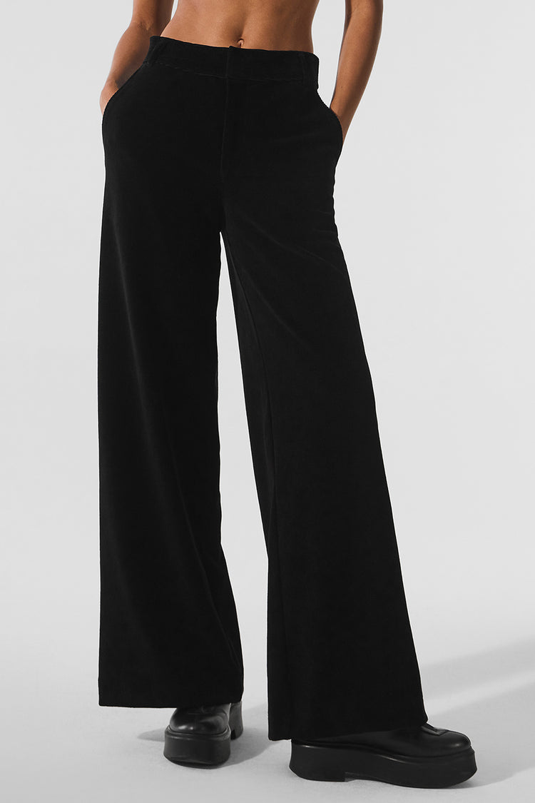 MICRO CORDUROY MID-RISE DREAMER WIDE LEG TROUSER