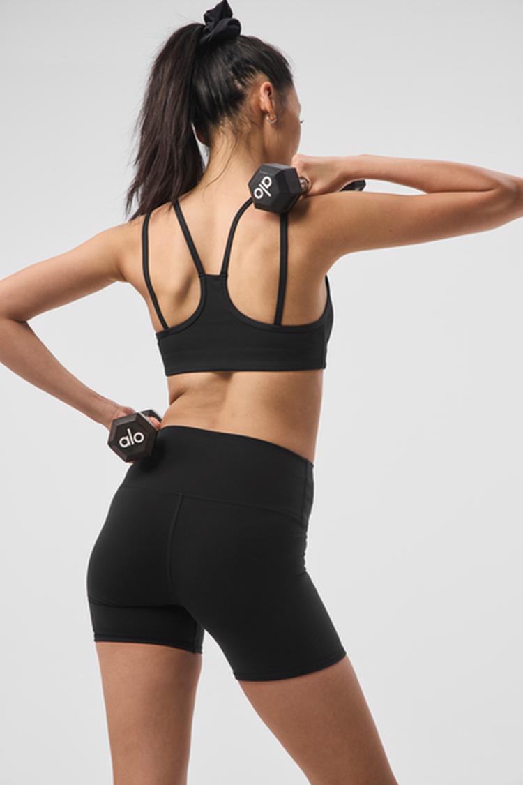 AIRLIFT RIBBED JUMP START V-NECK BRA
