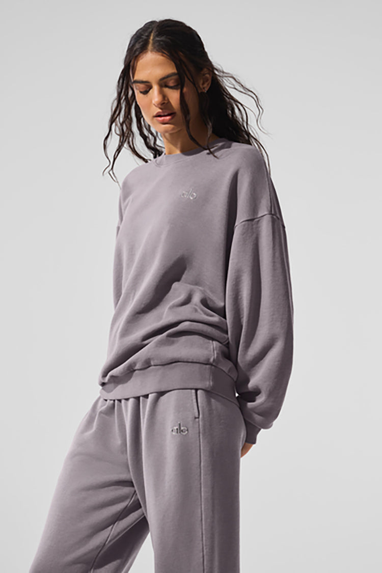 WASHED ACCOLADE CREW NECK PULLOVER