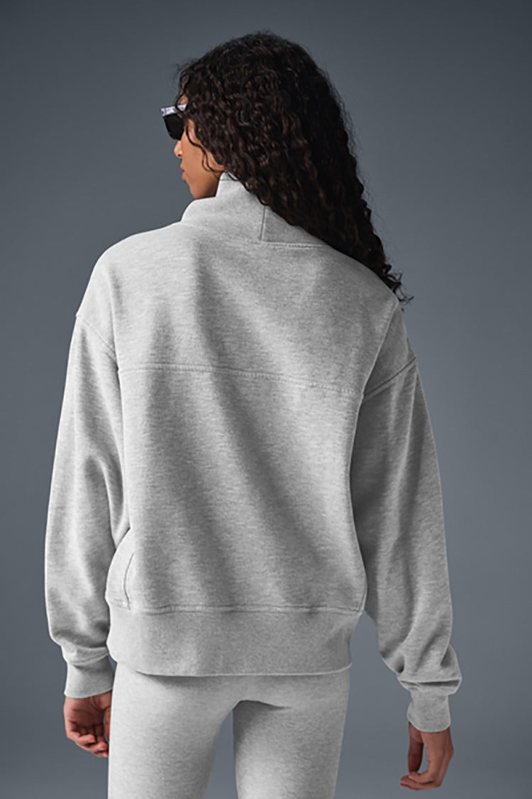 HAZY MOCK NECK PULLOVER
