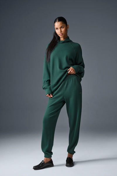 WAFFLE WEEKEND ESCAPE MOCK NECK LONG SLEEVE