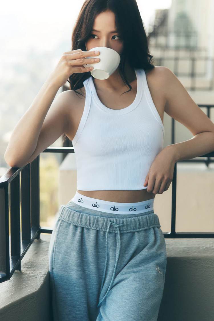 GODDESS RIBBED GO-TO TANK