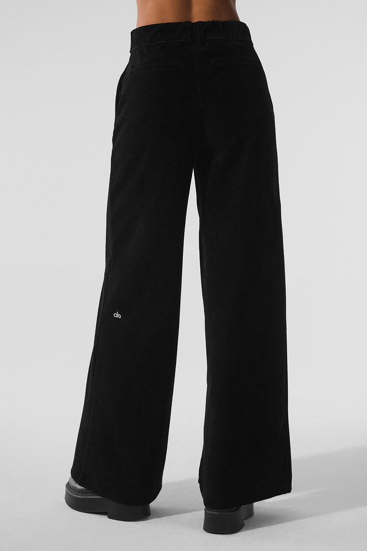 MICRO CORDUROY MID-RISE DREAMER WIDE LEG TROUSER