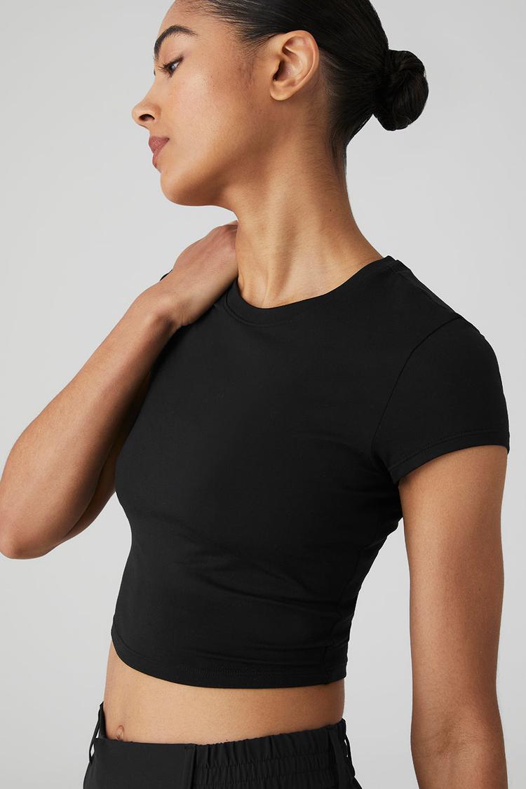 ALOSOFT CROP FINESSE SHORT SLEEVE