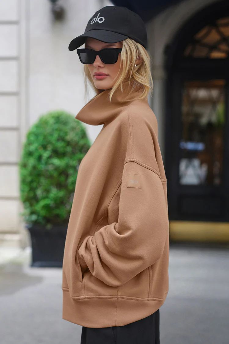 HAZY MOCK NECK PULLOVER