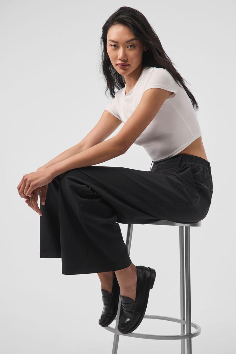 ALOSOFT CROP FINESSE SHORT SLEEVE