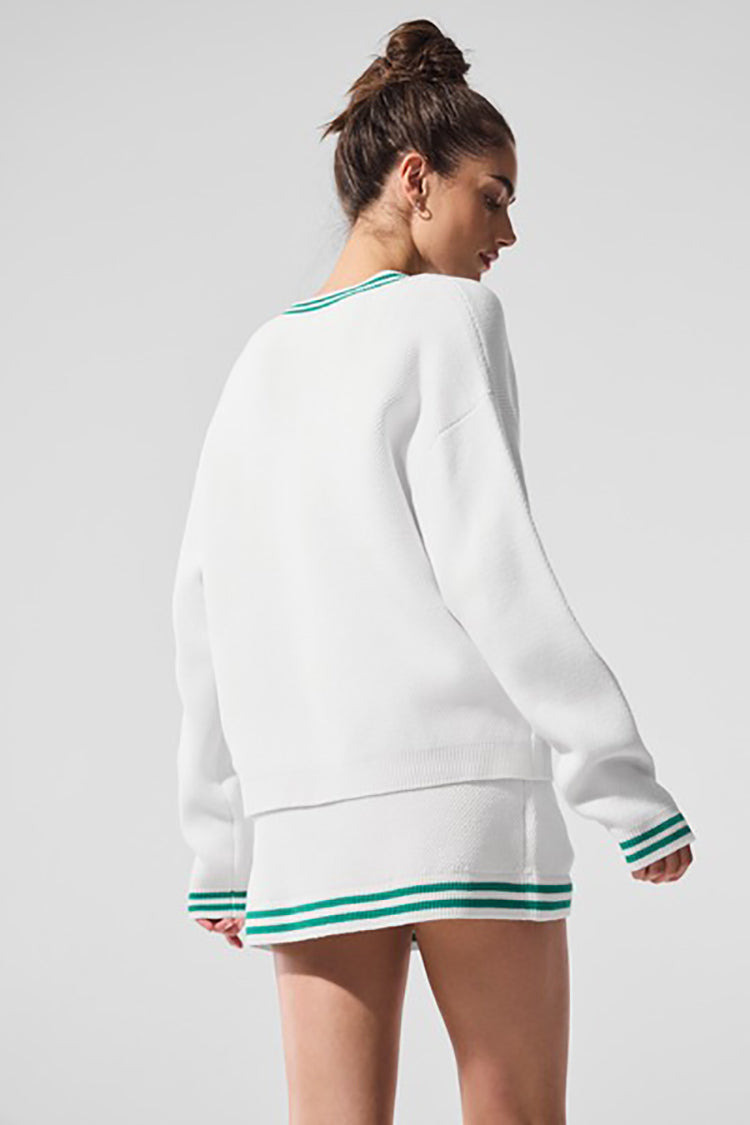 TENNIS CLUB SWEATER KNIT CARDIGAN
