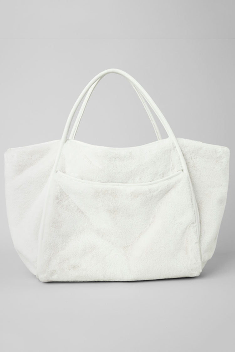 FAUX FUR TOTE BAG
