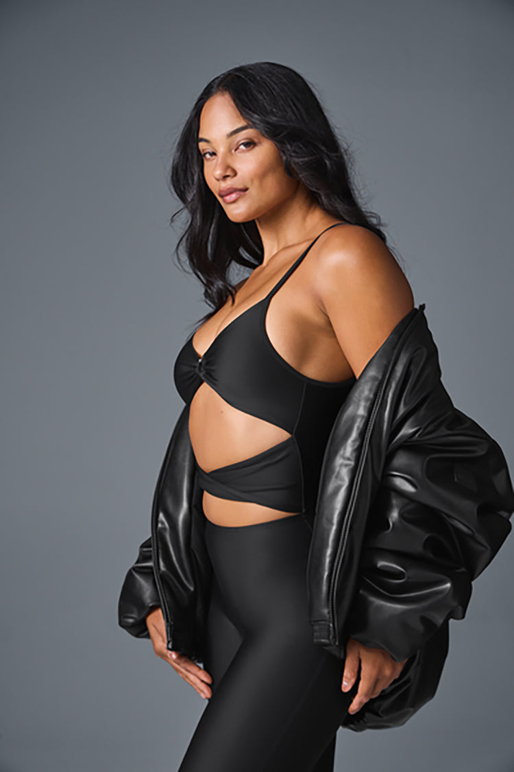 FAUX LEATHER PREMIER BOMBER
