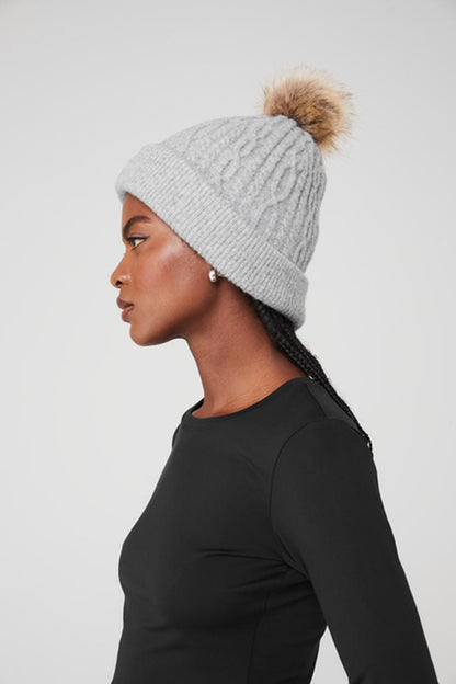 CABLE KNIT BEANIE