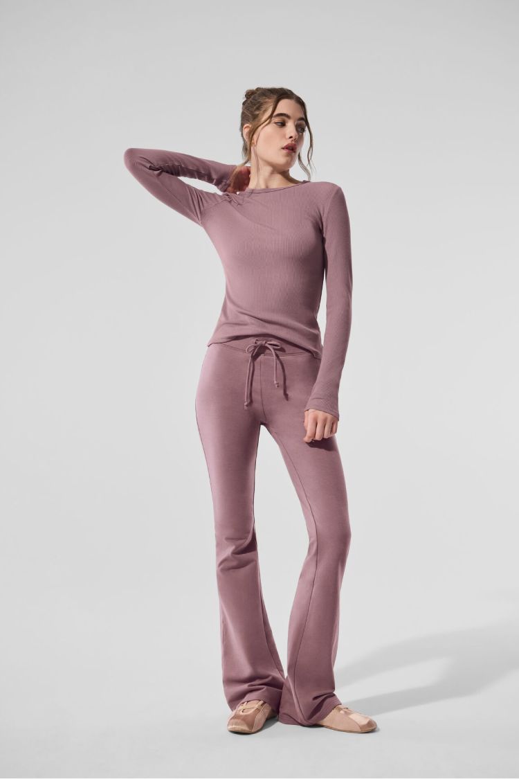 RIBBED MODAL LONG SLEEVE