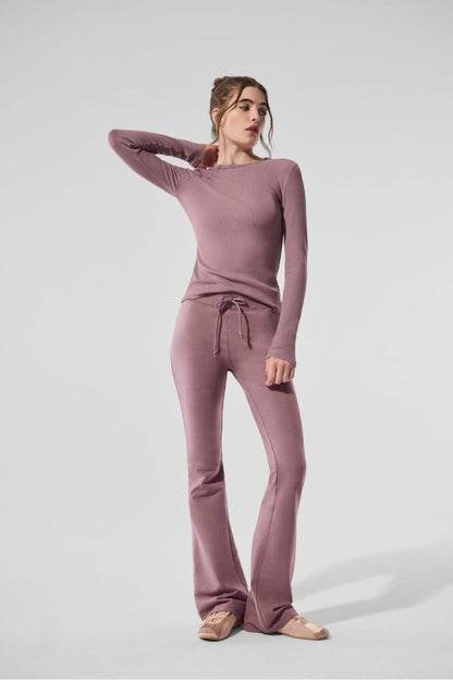 RIBBED MODAL LONG SLEEVE