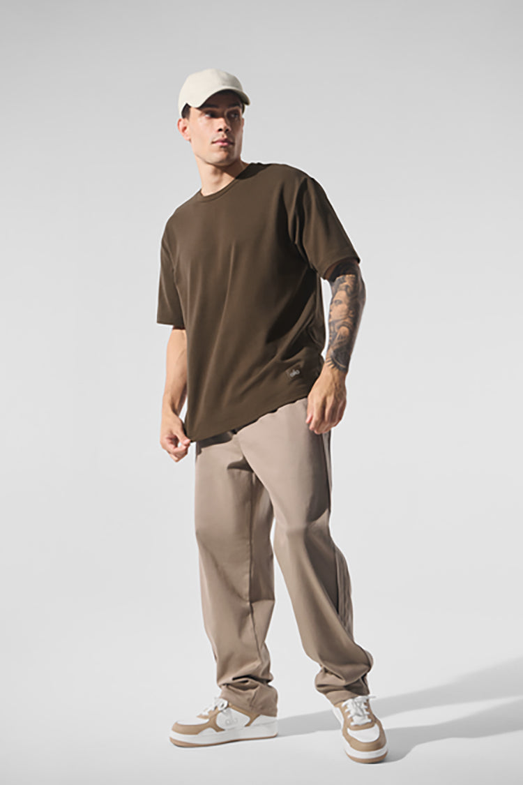 EDITION SUEDED STRAIGHT LEG PANT