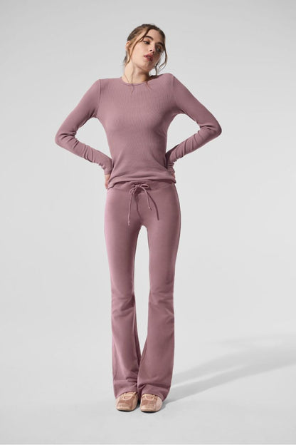 RIBBED MODAL LONG SLEEVE