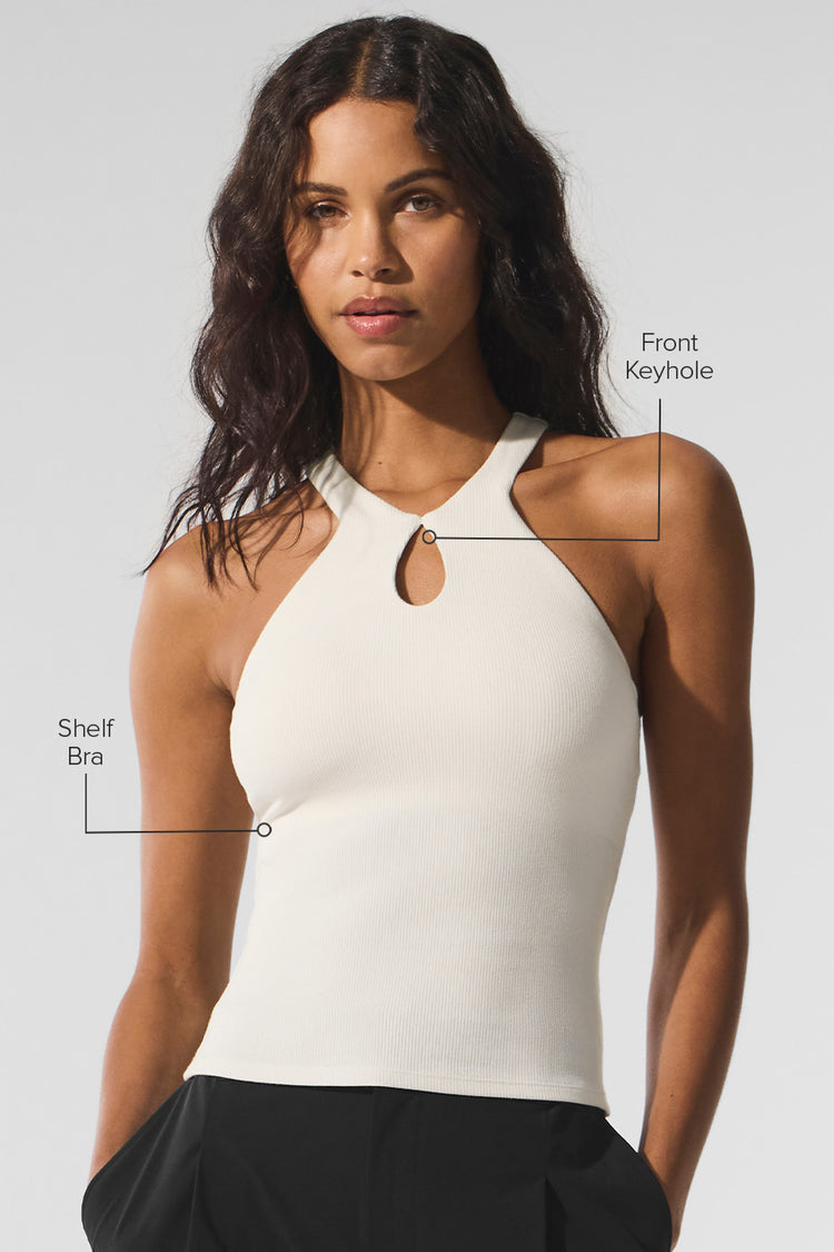 RIBBED MESMERIZE BRA TANK