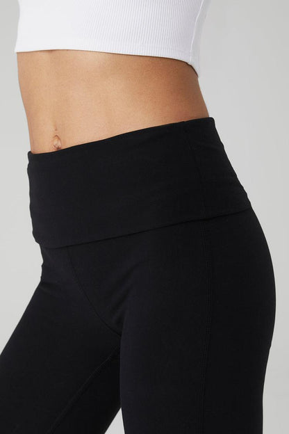 ALOSOFT LOW-RISE FOLDOVER BOOTCUT LEGGING