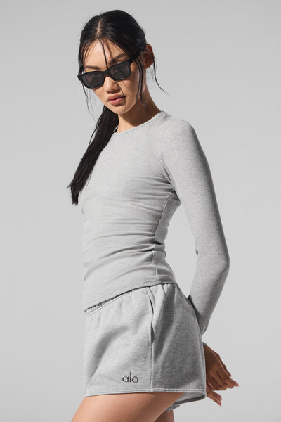 RIBBED MODAL LONG SLEEVE