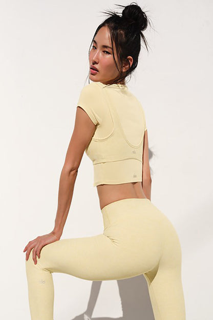 ALOSOFT CROP FINESSE SHORT SLEEVE